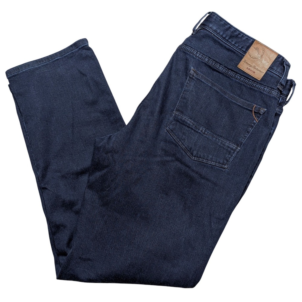 Tommy Bahama Boracay Dark Wash Straight Leg Jeans Mens 35x30 Indigo Stretch